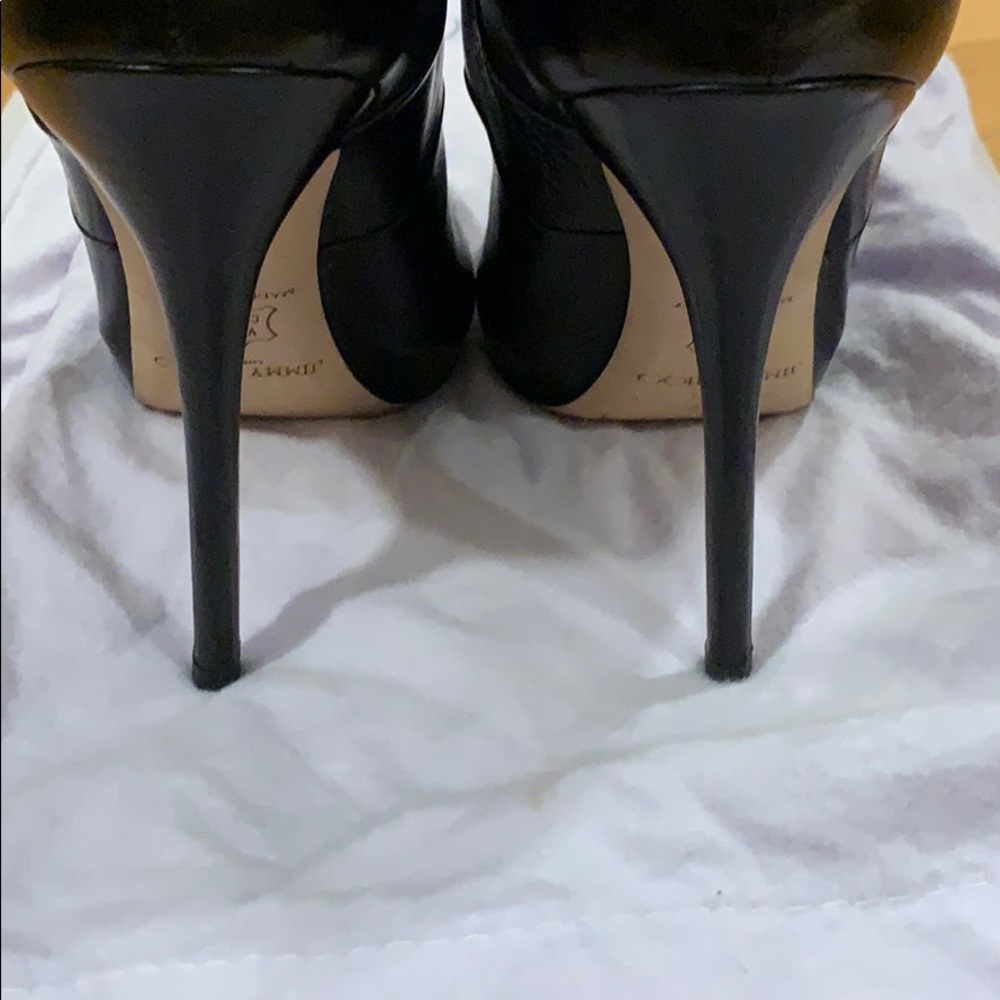 Jimmy Choo Black Stiletto Boots 39 9 Perfect - Picture 6 of 13